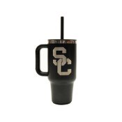 USC Trojans Hydro Flask Black SC Interlock 32oz Travel Tumbler with Handle Engraved